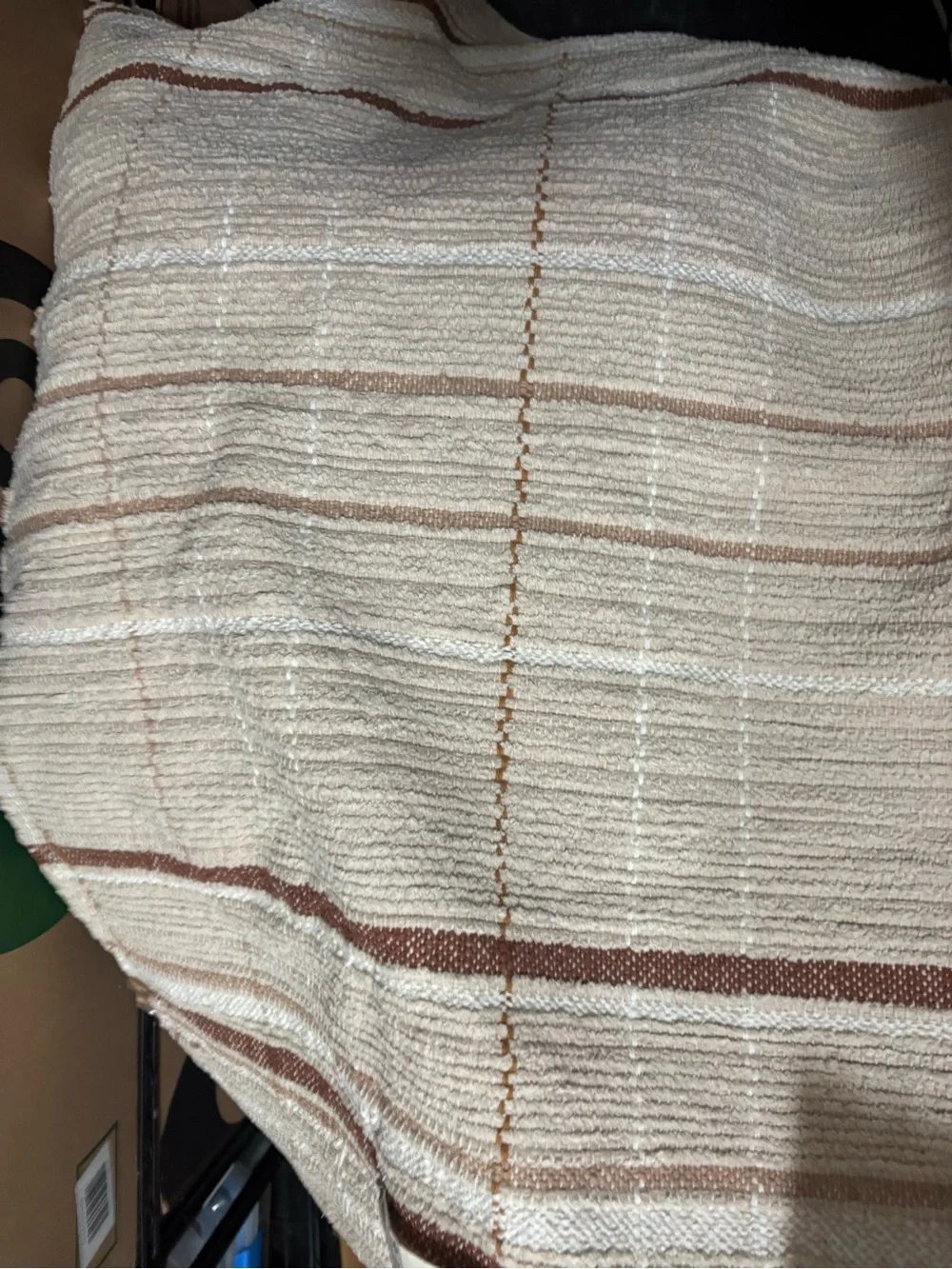 2' x 3' Scatter Stripe Accent Rug Cream/Brown Hearth & Hand with Magnolia